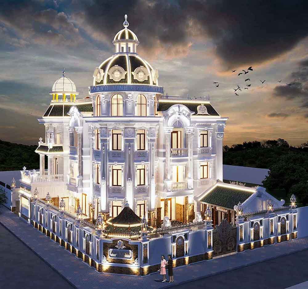 Bộ sưu tập mẫu thiết kế biệt thự lâu đài vạn người mê