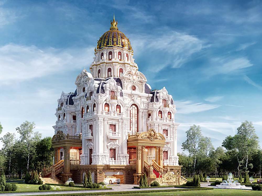 Bộ sưu tập mẫu thiết kế biệt thự lâu đài vạn người mê